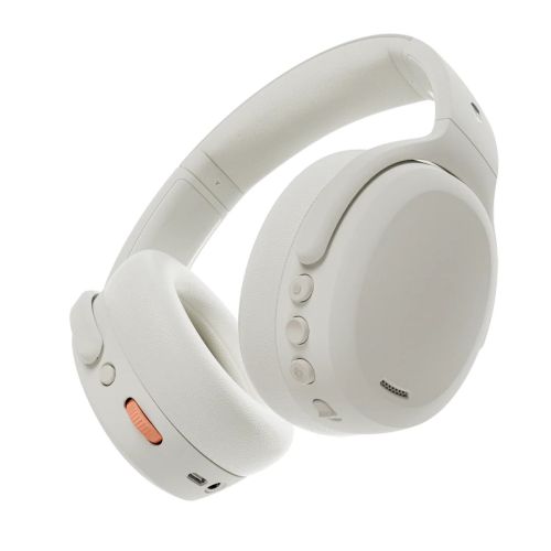 Skullcandy Crusher Bluetooth Wireless Over-ear Headphones with Active Noise Cancellation 2, BT 5.0, White EU (S6CAW-S951)