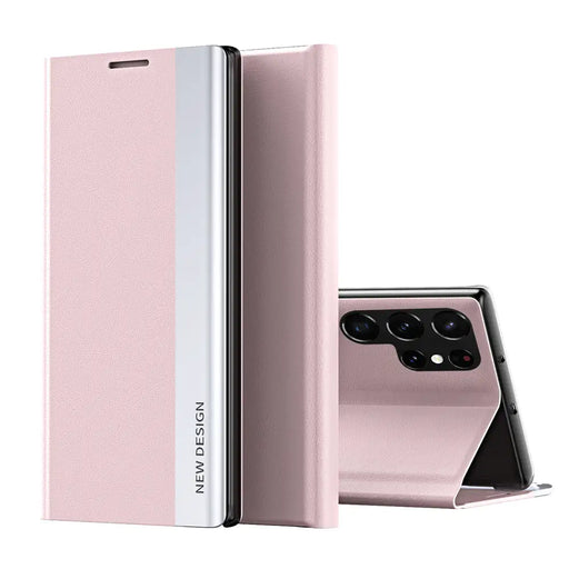 Sleep Case Pro Samsung Galaxy S25 Ultra Case with Flip and Stand - Pink - Cell phone cases and covers<<<HurtelXML