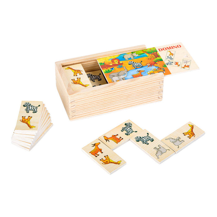 SMALL FOOT DOMINO SAFARI GAME 28 PIECES