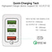Smart adapter Qualcomm 3.0 Quick Charge with three ports 3A 2.1A - Adapters