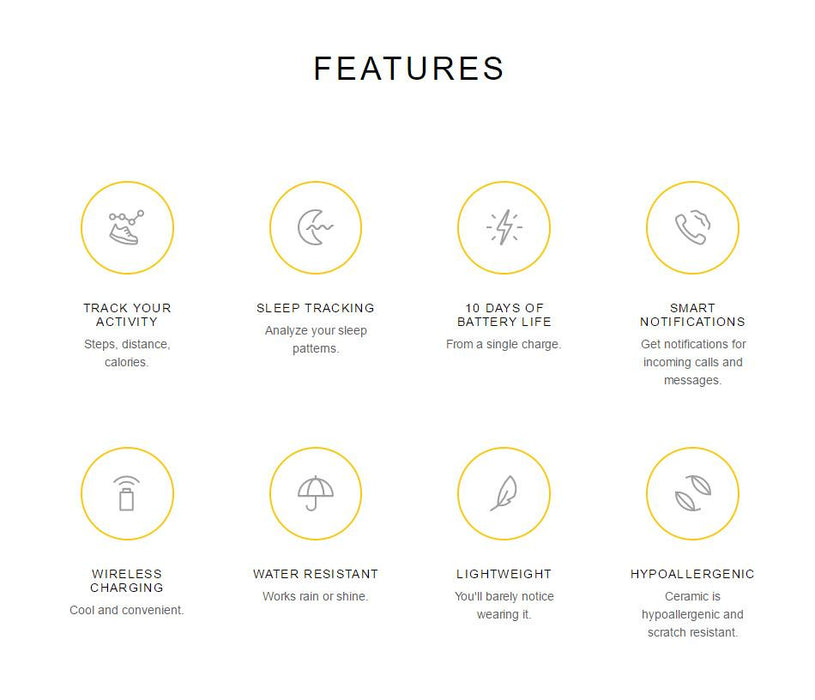 Smart bracelet Huami Amazfit MoonBeam - Fitness Trackers