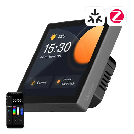 Smart Control Panel WiFi/Bluetooth/ZigBee Matter Sonoff NSPanel Pro (black) - Control panels<<<Control devices<<<Smart