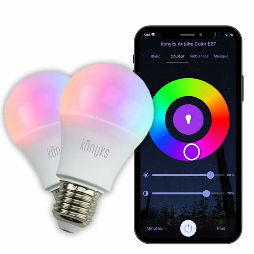 Smart Light bulb Konyks e27 White F (2700 K) (6500 K) - Декорация и Осветление<<<Дом Градина<<<BigBuy&&&LED