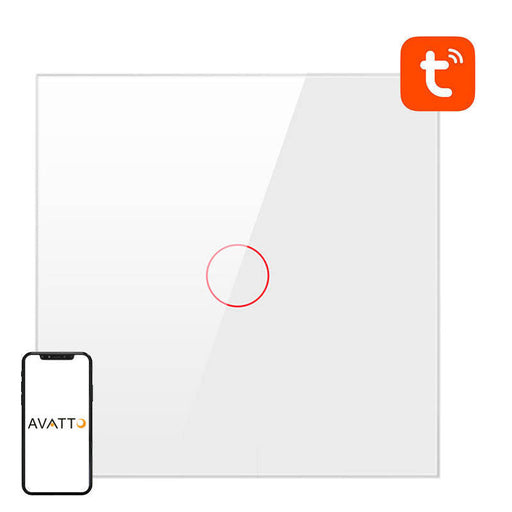 Smart Light Switch WiFi Avatto TS02-EU-W1 1 way TUYA (white) - Switches<<<Control devices<<<Smart Home<<<InnproXML