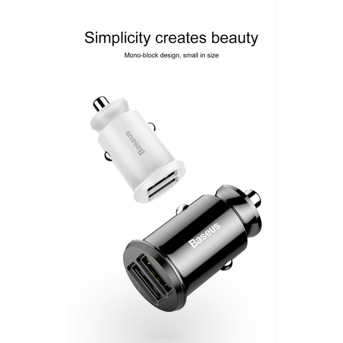 Smart mini USB car charger Baseus 3.1A Fast Charge