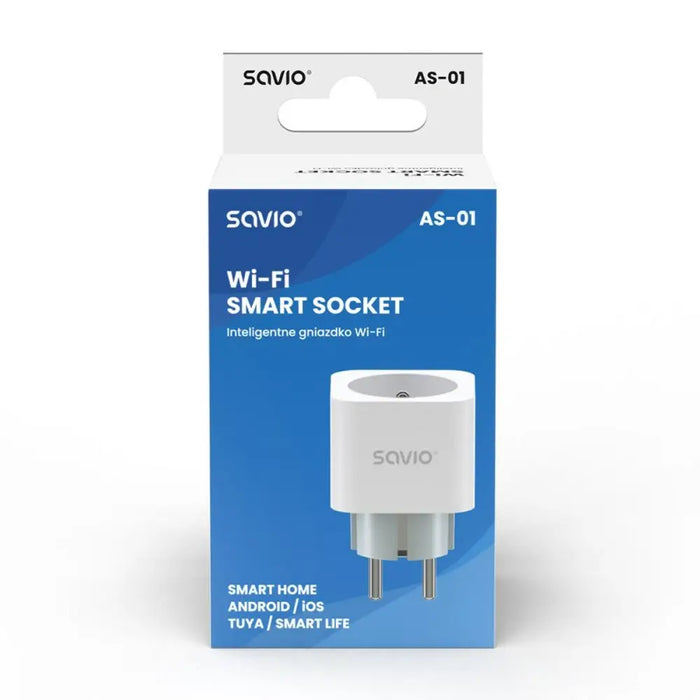 Smart Plug Savio AS-01 Wi-Fi - Смарт щепсели<<<Сигурност Удома<<<Дом Градина<<<BigBuy&&&ActuatorsIND-URW<<<Smart