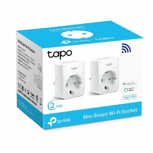 Smart Plug TP-Link P100 2900W Wi-Fi 220 V 220-240 V 13 A 10 A White (2 uds) - Сигурност Удома<<<Дом