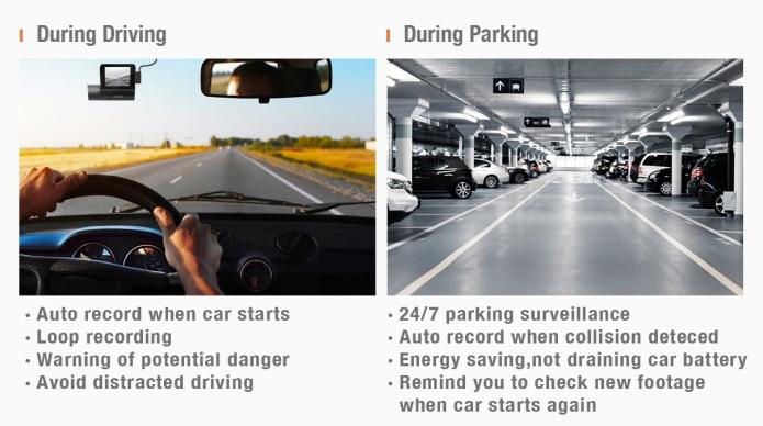 Smart recorders Xiaomi 70mai Pro WiFi GPS module voice commands and real-time monitoring - DVR Camcorders