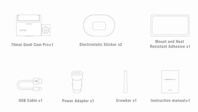 Smart recorders Xiaomi 70mai Pro WiFi GPS module voice commands and real-time monitoring - DVR Camcorders