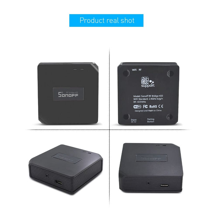 Smart RF Transmitter Sonoff Bridge of Wifi signal to 433Mhz