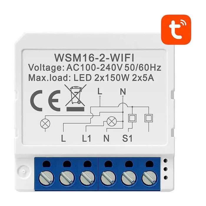 Smart Switch Module WiFi Avatto WSM16-W2 TUYA - Smart controllers<<<Control devices<<<Smart Home<<<InnproXML