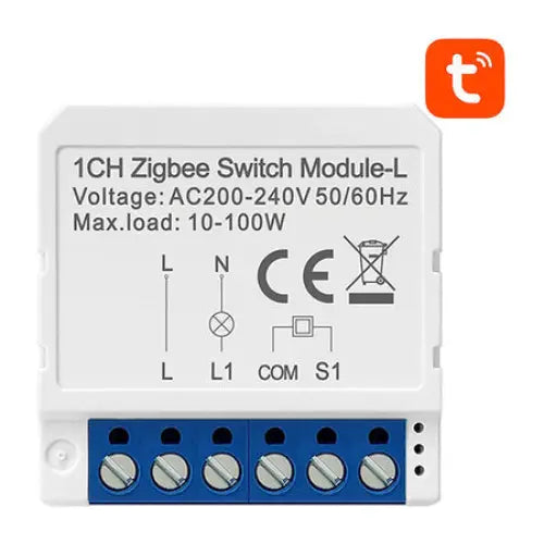 Smart Switch Module ZigBee Avatto LZWSM16-W1 No Neutral TUYA - Smart controllers<<<Control devices<<<Smart