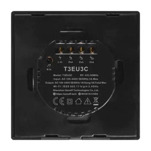 Smart Switch WiFi + RF 433 Sonoff T3 EU TX (3-channels) - Switches<<<Control devices<<<Smart