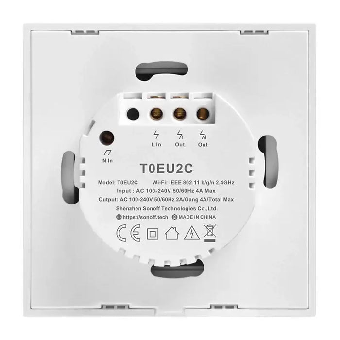 Smart Switch WiFi Sonoff T0 EU TX (2-channel) - Switches<<<Control devices<<<Smart Home<<<InnproXML&&&Smart