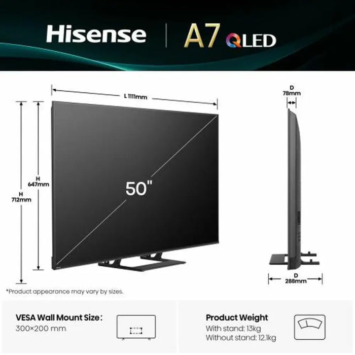 Smart TV Hisense 50A7Q 4K Ultra HD 50’’ LED HDR D-LED - Електроника Телевизори<<<Компютри|
