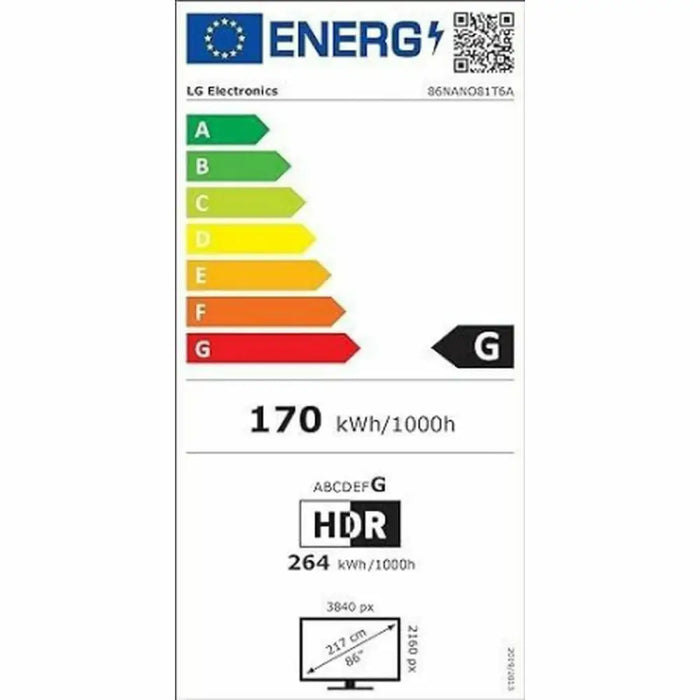 Smart TV LG 86NANO81T6A.AEU 4K Ultra HD 86’’ LED HDR D-LED NanoCell - Електроника Телевизори<<<Компютри|
