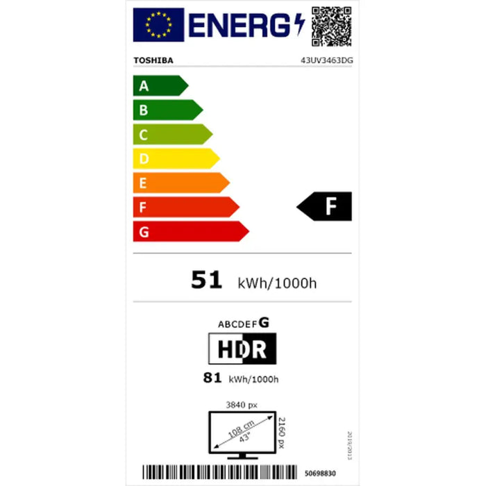 Smart TV Toshiba 43UV3463DG 4K Ultra HD 43’’ D-LED - Електроника Телевизори<<<Компютри|