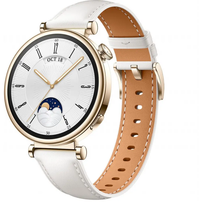 Smart watch Huawei GT4 Aurora-B19L White Leather - Смарт часовници<<<Смарт устройства<<<TechMart&&&Watches<<<HUAWEI