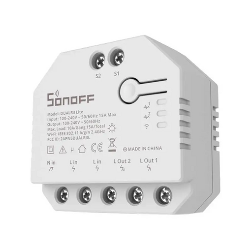 Smart Wi-Fi switch WiFi Sonoff Dual R3 Lite - Smart controllers<<<Control devices<<<Smart Home<<<InnproXML
