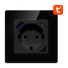 Smart WiFi Wall Socket Avatto N-WOT10-USB-B TUYA USB USB-C (black) - Power plugs<<<Smart Plug<<<Actuators<<<Smart