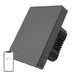 Smart WiFi wall switch SONOFF M5-1C-80 (1-channel for frame graphite) - Switches<<<Control devices<<<Smart