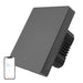 Smart WiFi wall switch SONOFF M5-1C-80 (1-channel for frame graphite) - Switches<<<Control devices<<<Smart