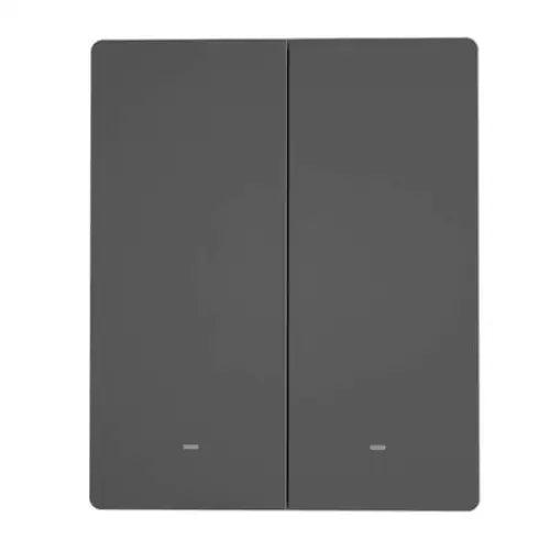 Smart WiFi wall switch SONOFF M5-2C-80 (2-channel for frame graphite) - Switches<<<Control devices<<<Smart