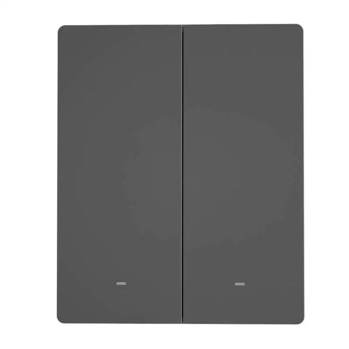 Smart WiFi wall switch SONOFF M5-2C-80 (2-channel for frame graphite) - Switches<<<Control devices<<<Smart