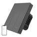Smart WiFi wall switch SONOFF M5-3C-80 (3-channel for frame graphite) - Switches<<<Control devices<<<Smart