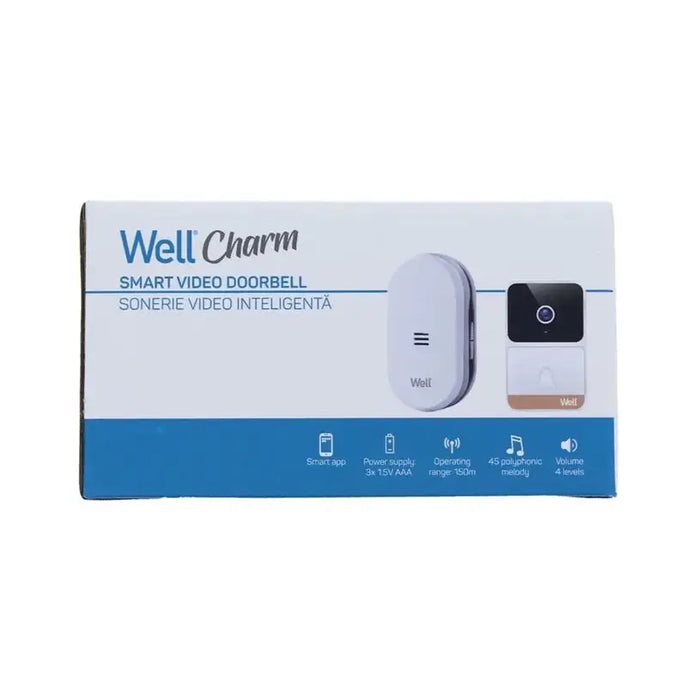 SMART WIRELESS DOORBELL WITH CAMERA WELL - Звънци<<<Електроматериали<<<Строителни