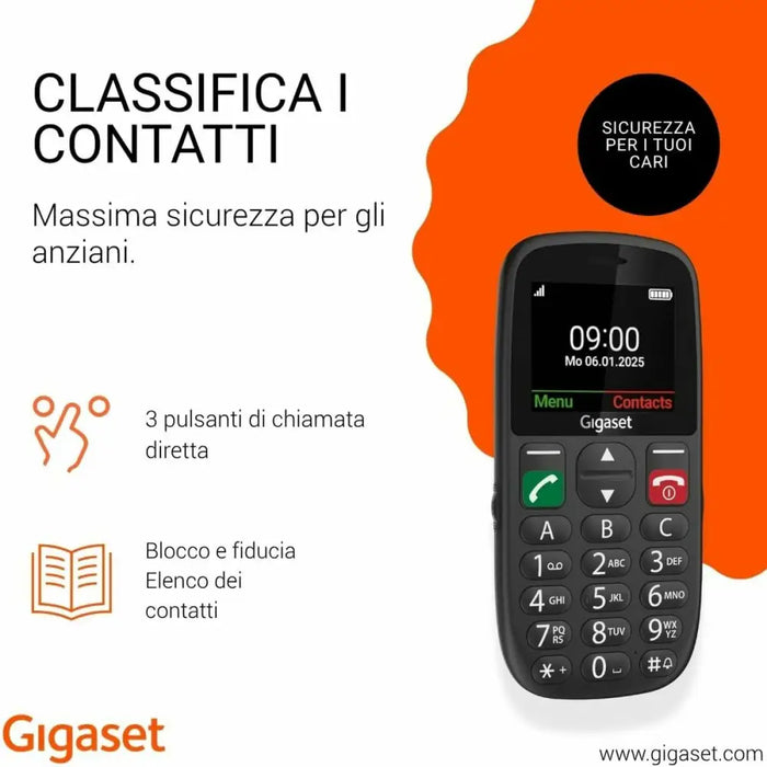 Smartphone Gigaset GL395 2,2’’ 32 MB RAM Black - Електроника Телефони и таблети<<<Компютри|