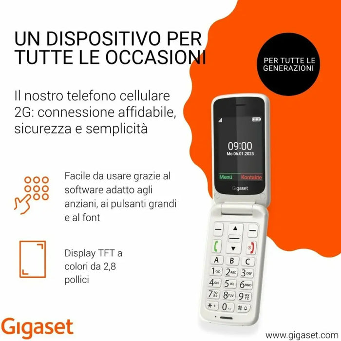 Smartphone Gigaset S30853-H1231-R103 2,8’’ 32 MB RAM White - Електроника Телефони и таблети<<<Компютри|