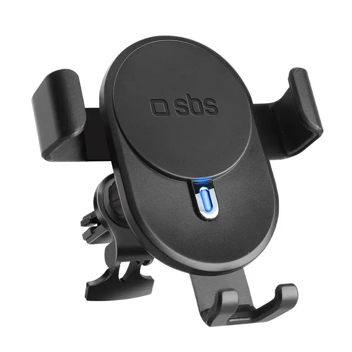 Smartphone holder with inductive charger SBS TESUPWIR10CLIPSTG 10W - black - Cell phone holders<<<HurtelXML