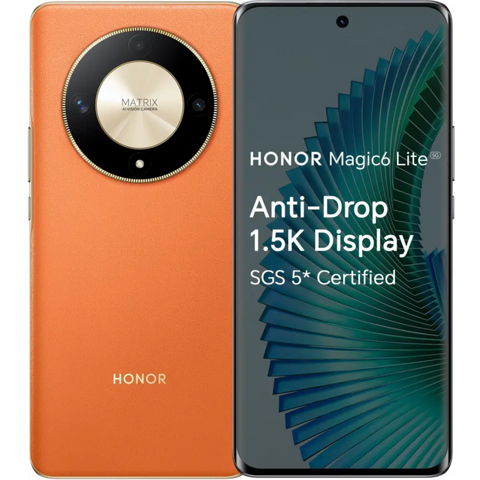 Smartphone HONOR Magic6 Lite 5G 8/256GB Sunrise Orange - Смартфони<<<Телефони и