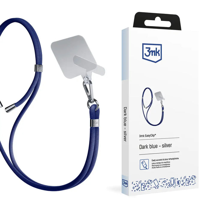 Smartphone Lanyard 3mk EasyClip - Blue - *Kategoria tymczasowa<<<HurtelXML