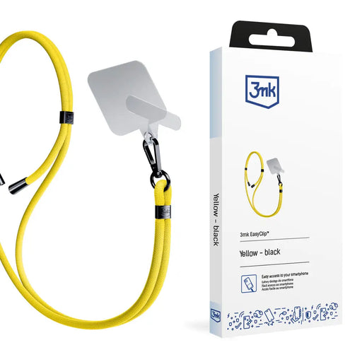 Smartphone Lanyard 3mk EasyClip - Yellow - *Kategoria tymczasowa<<<HurtelXML