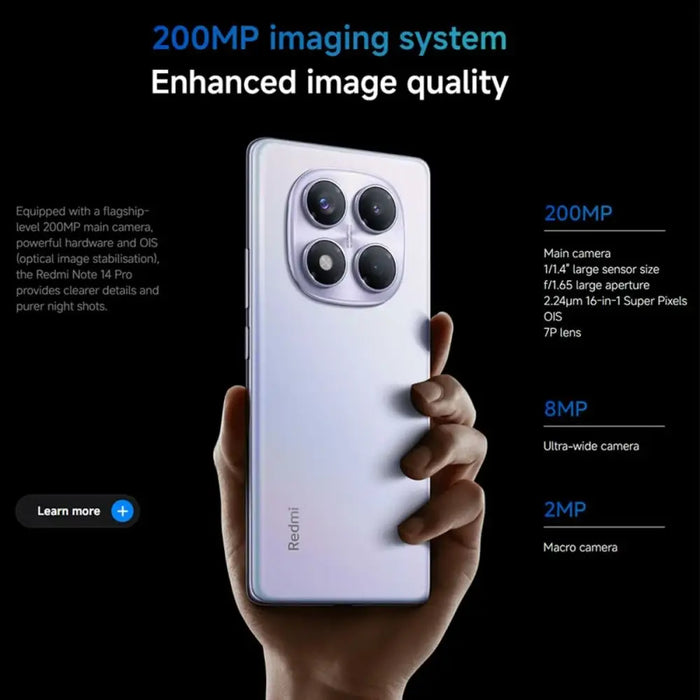 Smartphone Xiaomi NOTE14P 12-512 BK Octa Core 12 GB RAM 512 GB Black 6,67’’ - Електроника Телефони и