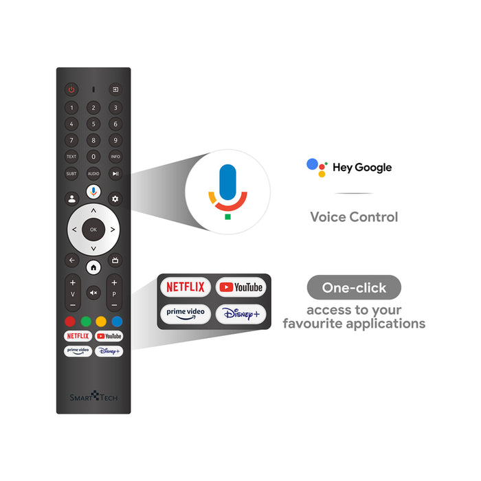 TV SMARTTECH 32QG01V SMART TV, GOOGLE TV, 32.0 ", 80.0 cm