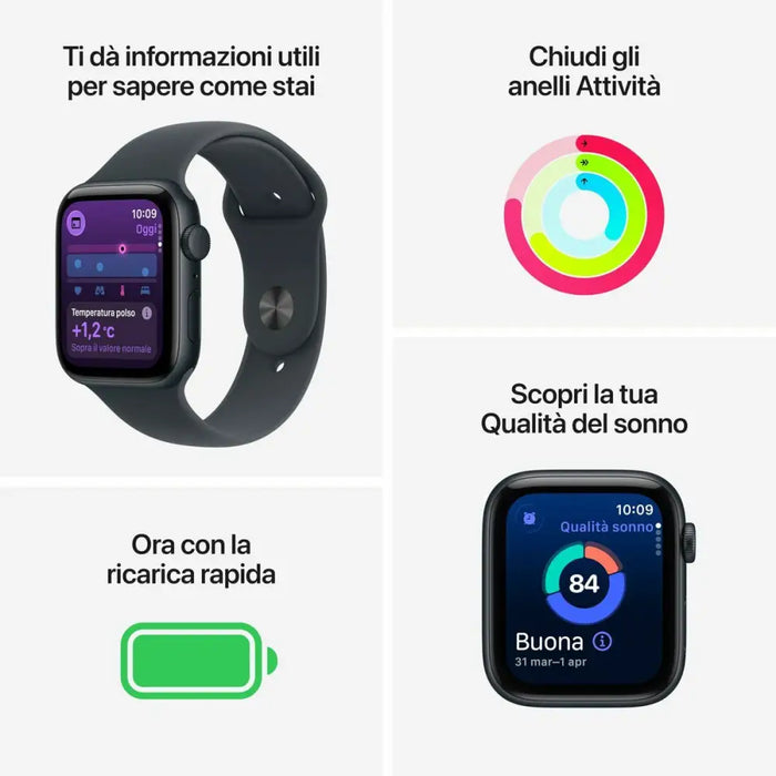 Smartwatch Apple MEH94QL/A Black 40 mm - Електроника Телефони и таблети<<<Компютри|