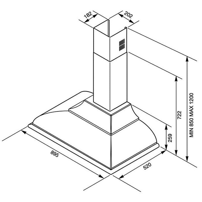 Built-in SMEG KC19POE absorber