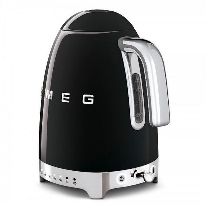 Electric kettle SMEG KLF04BLEU, 2400 W, 1.7 L, Black