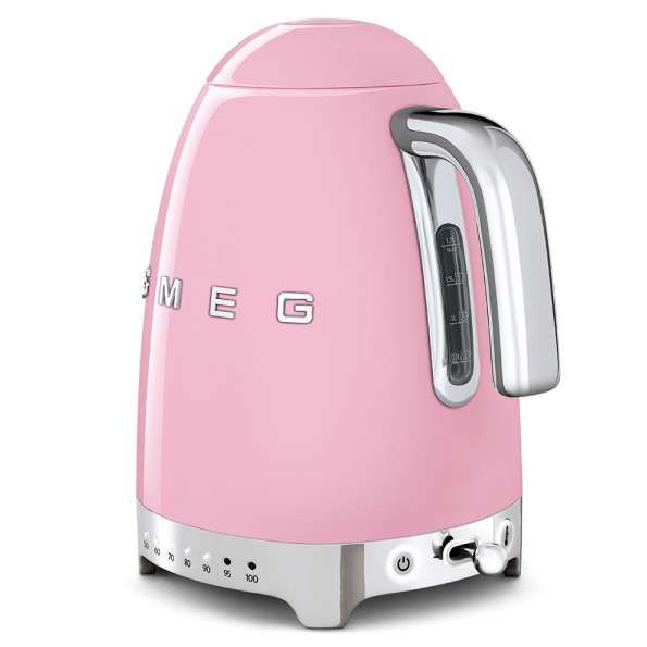 Electric kettle SMEG KLF04PKEU, 2400 W, 1.7 L, Pink
