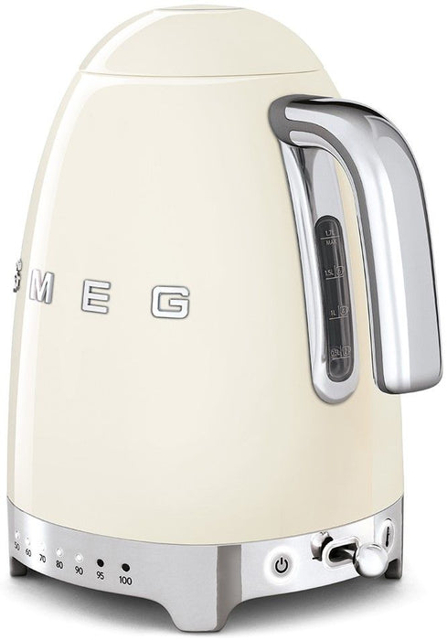 Electric kettle SMEG KLF04CREU, 2400 W, 1.7 L, Cream