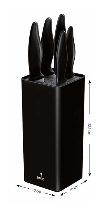 Smile SNS-6 6-piece block knife set black