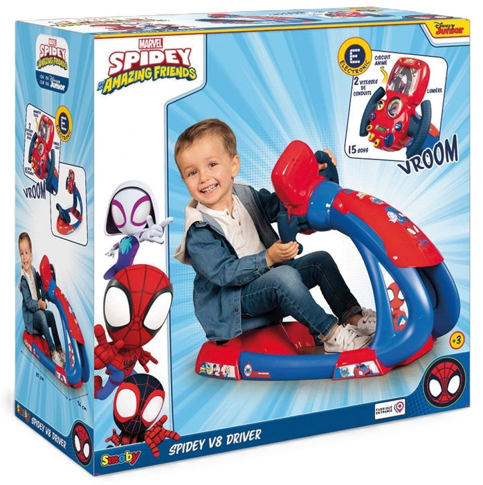 Racing seat Spidey Amazing friends Children's Steering wheel