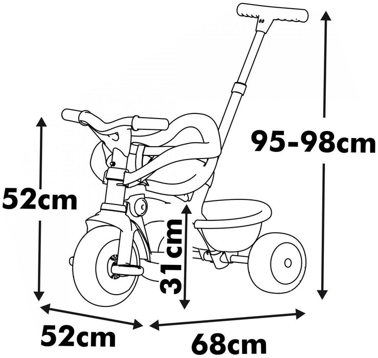 Tricycle Smoby Be Move Confort Beige