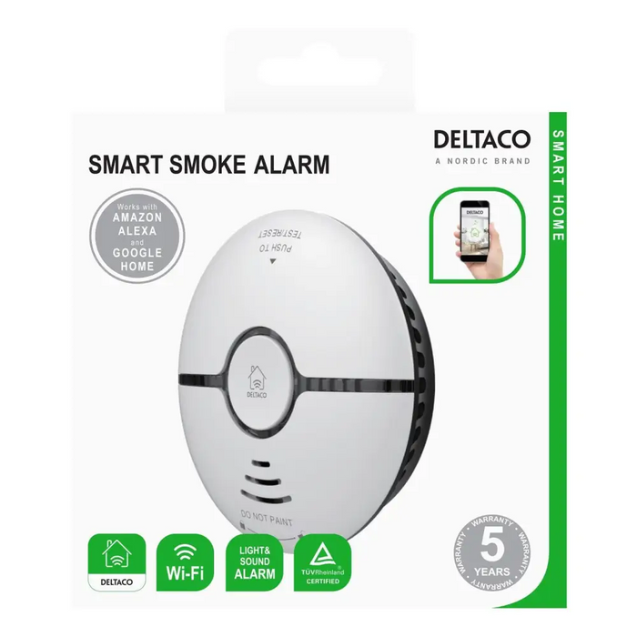 Smoke detector DELTACO SH-WS03 - Алармени системи за дома и офиса<<<Продукти за дома<<<ValiAPI&&&Умен дом<<<Управление