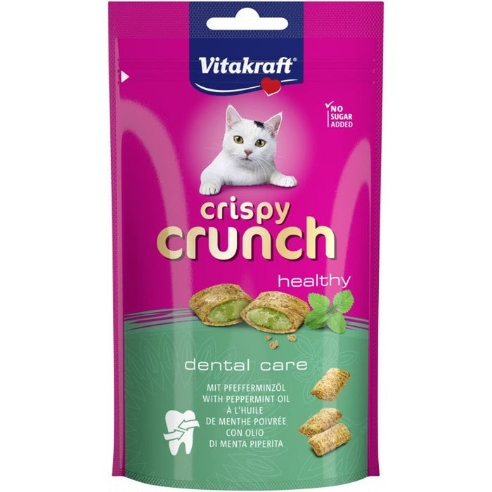Snack for Cats Vitakraft CRISPY CRUNCH Mint Meat Birds 60 g - Хранене на домашни любимци<<<Домашни Животни<<<Дом