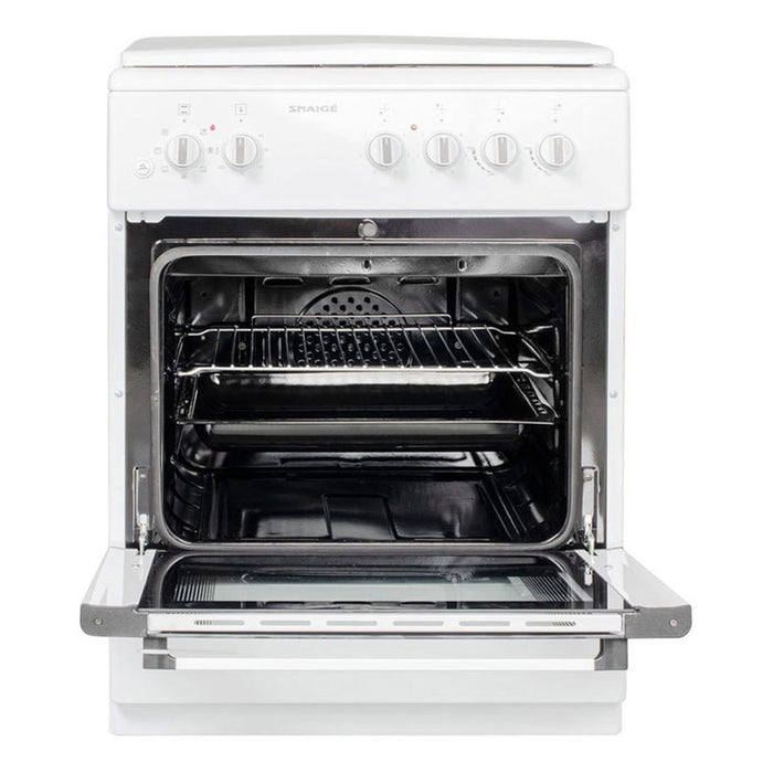 Combined stove SNAIGE FF 6223MBZW A, 2 GAS AND 2 ELECTRIC