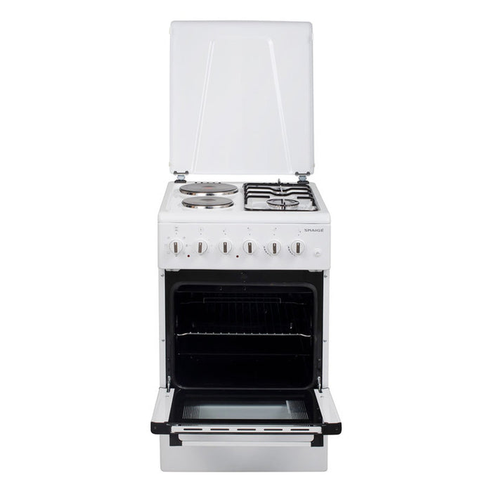 Combined stove SNAIGE FF-5223MBZW A, 2 GAS AND 2 ELECTRIC